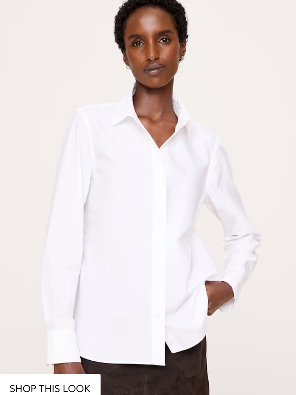BANANA REPUBLIC NWT WHITE COTTON BUTTON DOWN M